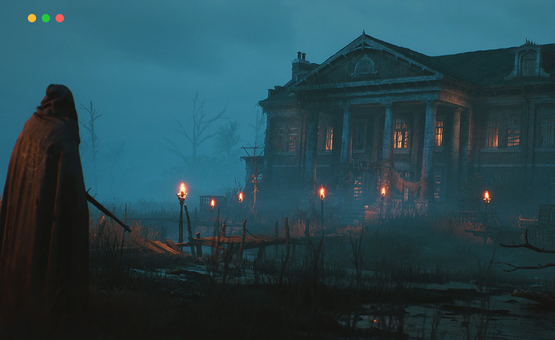 【UE4/5】后世界末日庄园 Post Apocalyptic Mansion Albert Manor (Day and Night Lighting)