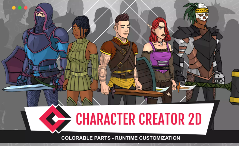 Unity – 2D游戏角色 Character Creator 2D