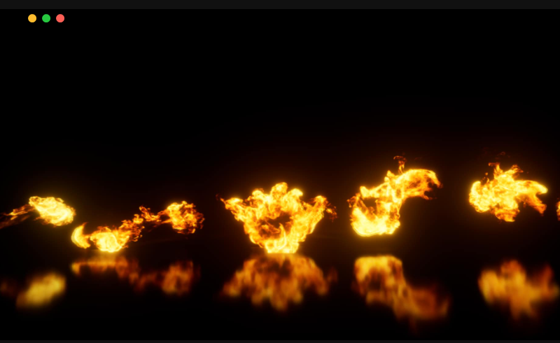 【UE4/5】真实火焰特效 Real Fire Pack 2d Effect