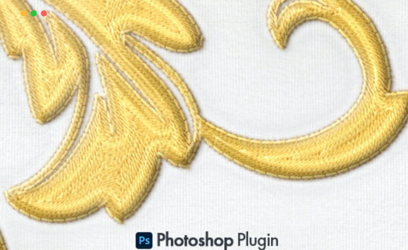 PS插件 – 写实刺绣效果插件 Realistic Embroidery – Photoshop Plugin