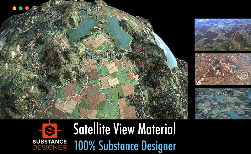 Substance Designer材质 – 卫星视图材质 Satellite View Material