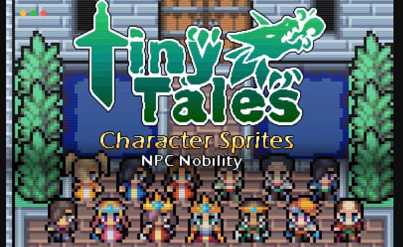 Unity – 游戏 NPC角色资产 Tiny Tales: Human NPC Nobility Sprite Pack