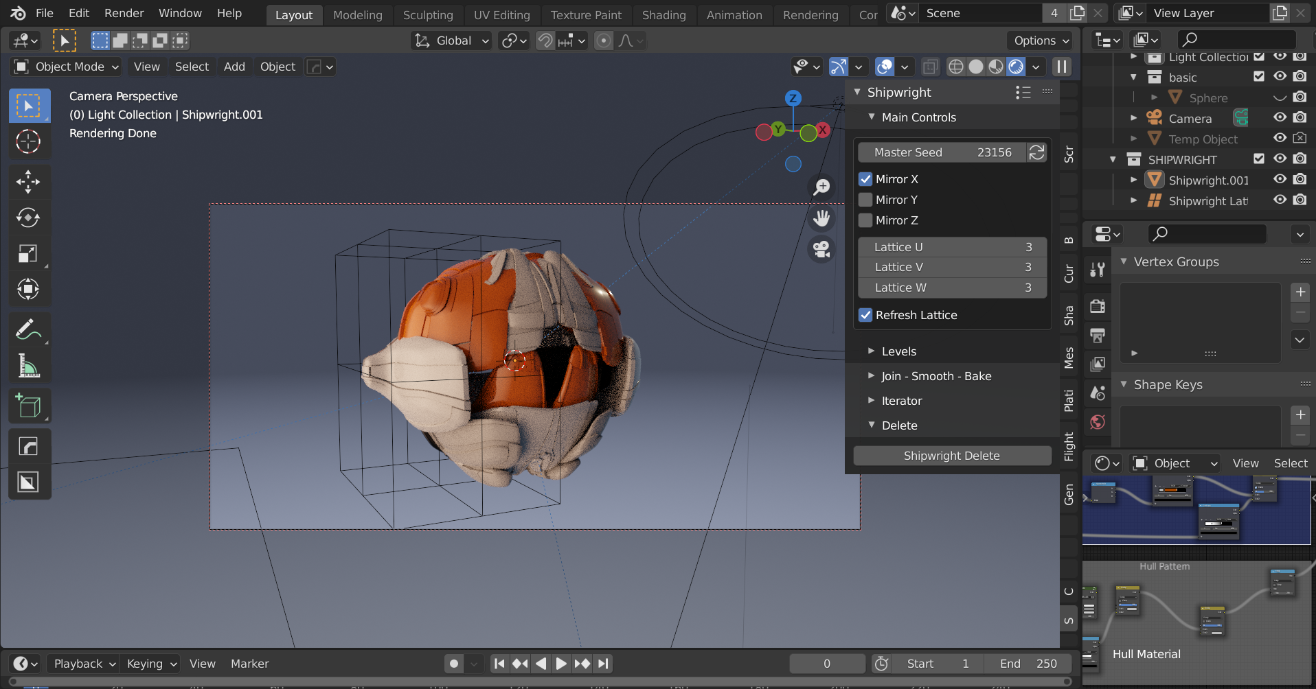 Blender插件 – 3D 建模科幻飞船 The Shipwright
