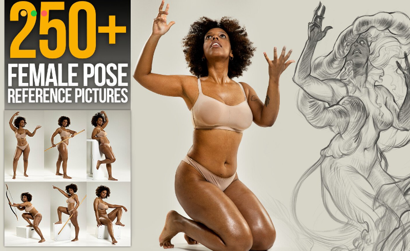 250 张女性动态姿势参考图片 250+ Female Pose Reference Pictures