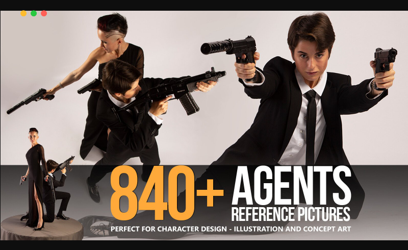 840 特工角色设计服装参考图片 840+ Agents Reference Pictures