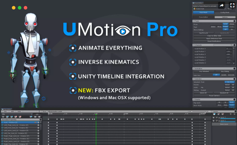 Unity插件 – 动画编辑插件 UMotion Pro Animation Editor