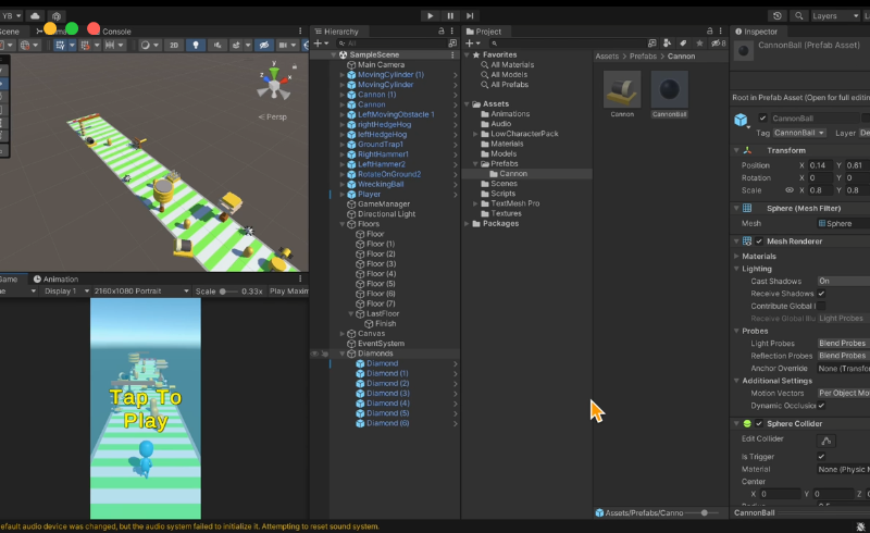 Unity教程 – 跑酷游戏制作教程 Creating 3D Obstacles With Unity For Hyper Casual Games