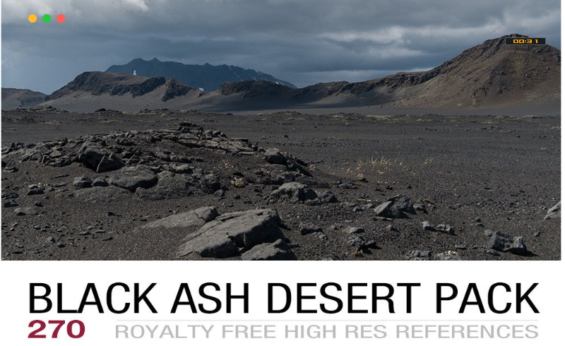 270 张黑灰沙漠参考照片 BLACK ASH DESERT PACK