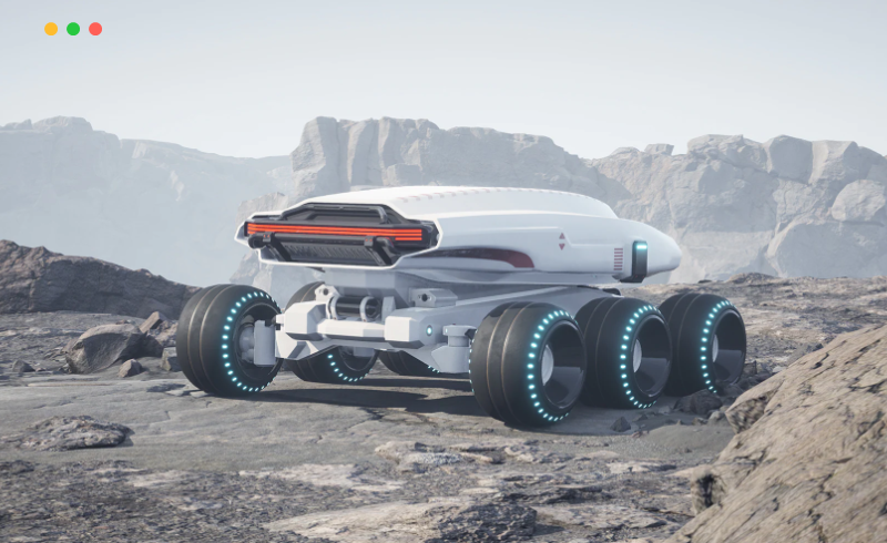 【UE4】太空漫游者汽车 Space Rover 2