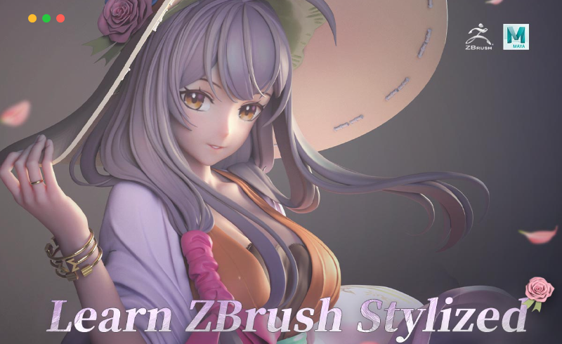 【中文字幕】Zbrush教程 – 风格化人物雕刻 Learn ZBrush Stylized Character Sculpting
