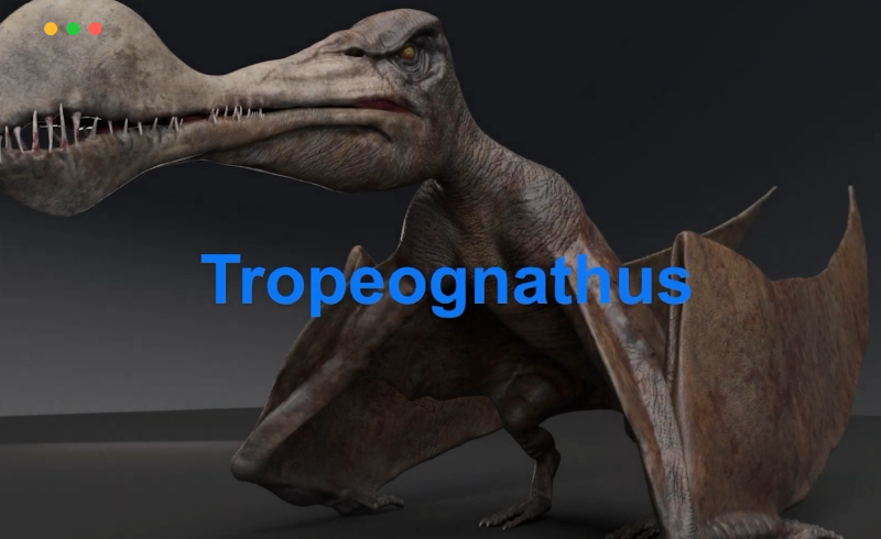【UE4/5】Tropeognathus 对颌龙