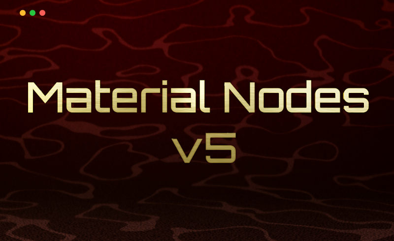Blender插件 – 材质节点插件 Material Nodes