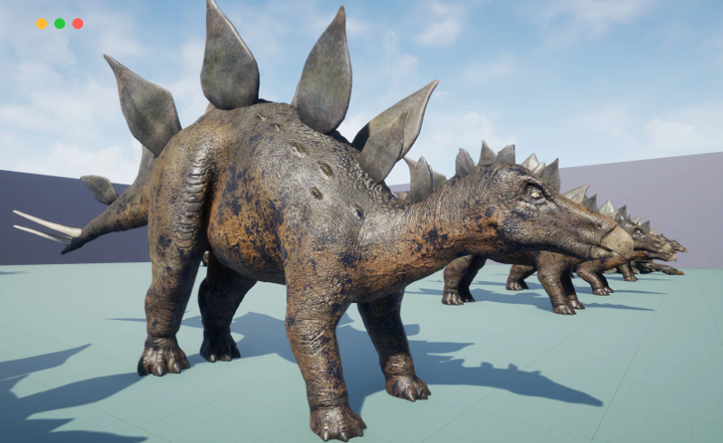【UE4/5】恐龙剑龙 Stegosaurus