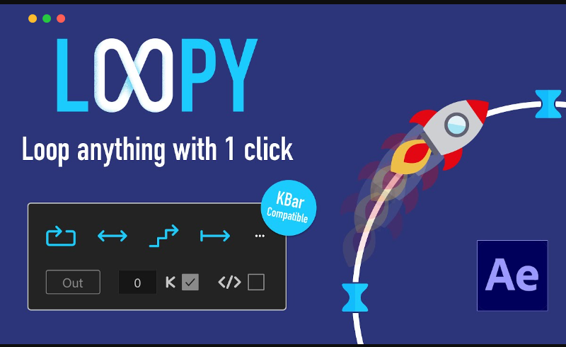 AE插件 – 动画循环插件 Loopy