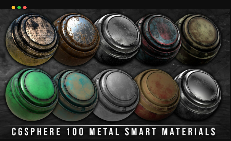 100 种金属智能材质库 Metal Smart Materials Library