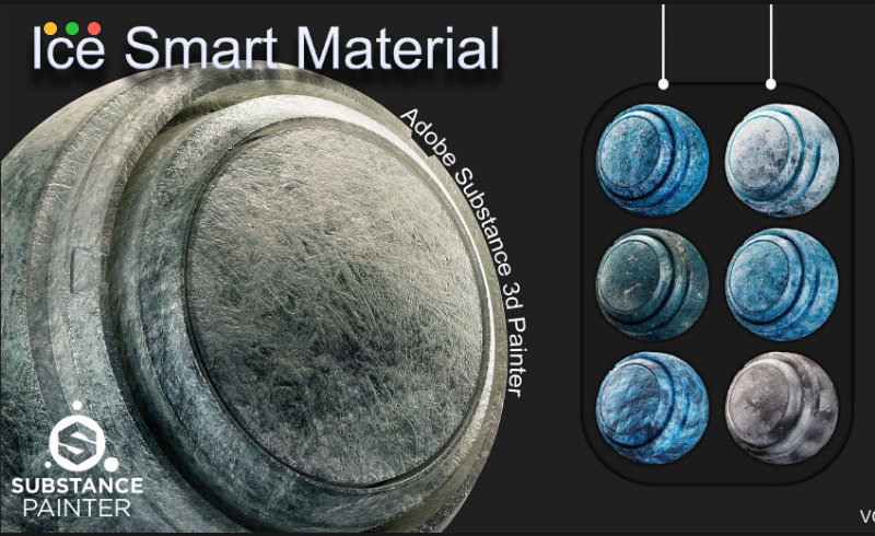 冰块智能材质 Ice Smart Material – Adobe Substance 3D Painter