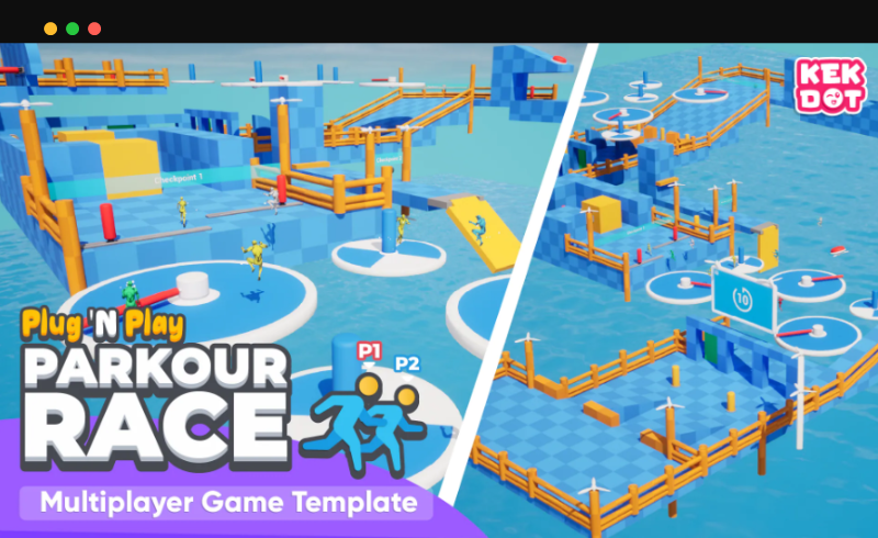【UE5】多人跑酷竞赛游戏开发模板 Parkour Race – Multiplayer Blueprint Game Template