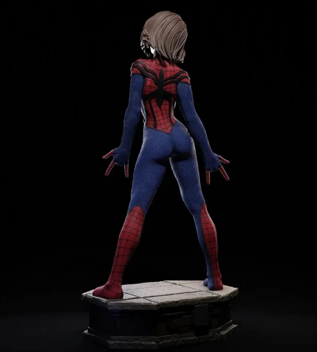模型资产 – 女版蜘蛛侠3D打印模型 Spider Girl – Printable