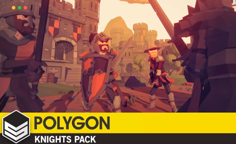 Unity – 风格化模型角色 POLYGON Knights – Low Poly 3D Art