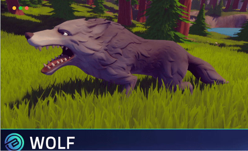 Unity – 风格化角色扮演游戏森林动物 Stylized Wolf – RPG Forest Animal