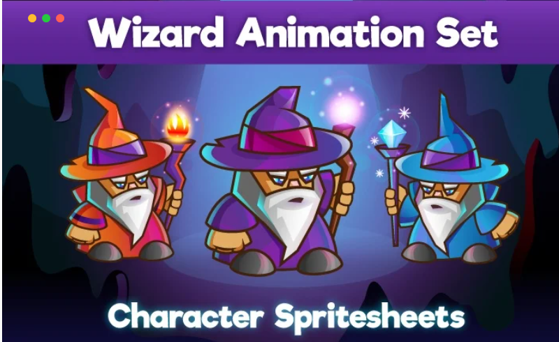 2D 游戏精灵角色 2D GAME WIZARD CHARACTER