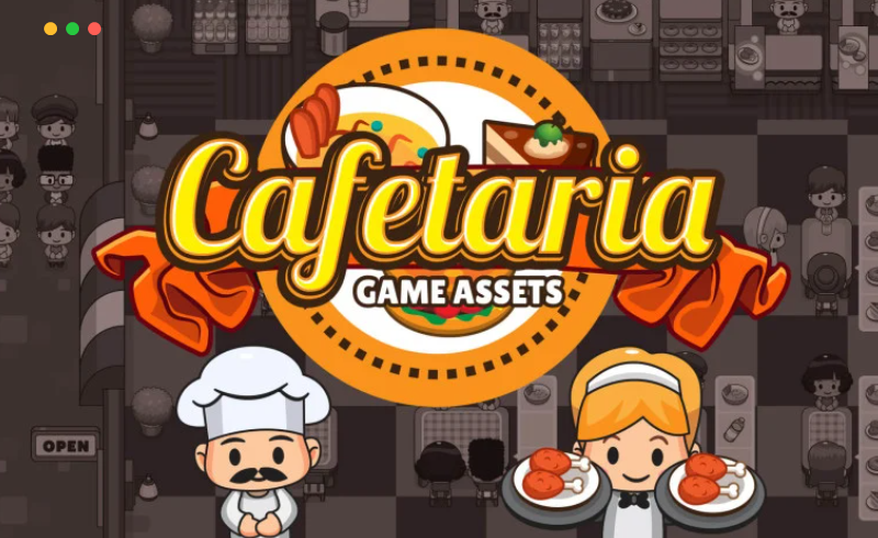自助餐厅游戏资产 CAFETERIA GAME ASSETS