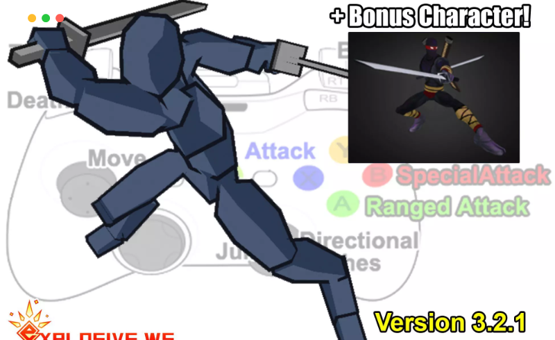 Unity – 忍者武士动画资产包 Ninja Warrior Mecanim Animation Pack