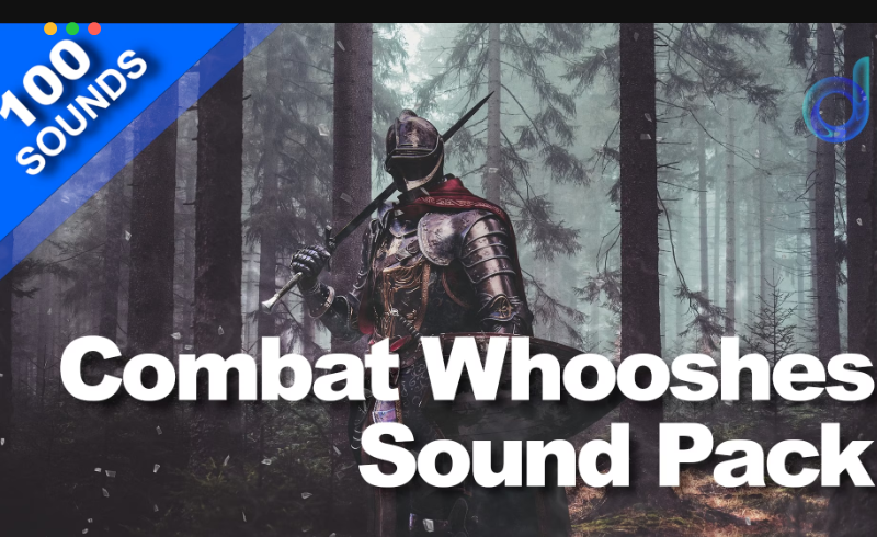 【UE4/5】100 种战斗魔法科幻环境音效 Combat Whooshes Sound Pack