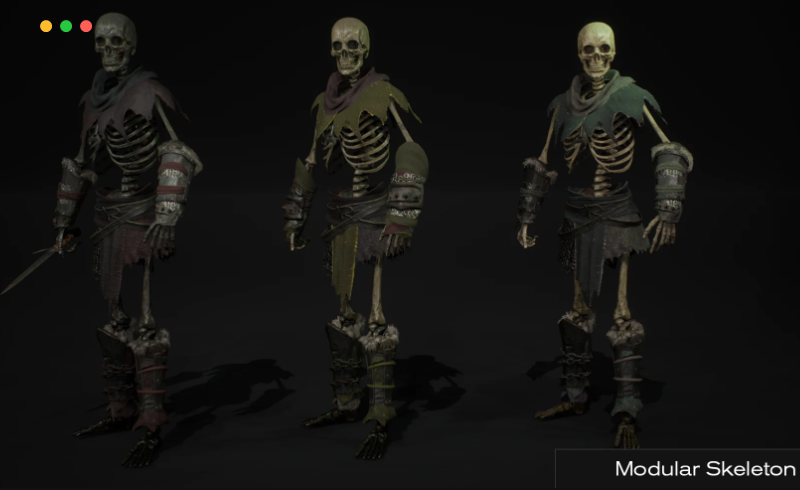 【UE4/5】模块化骨架 Modular Skeleton