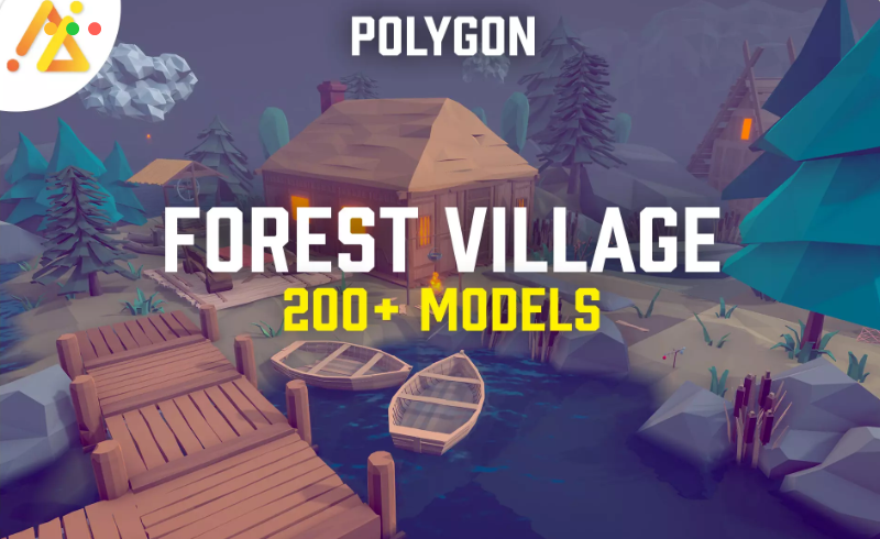 Unity – 风格化村庄环境场景 POLY – Forest Village