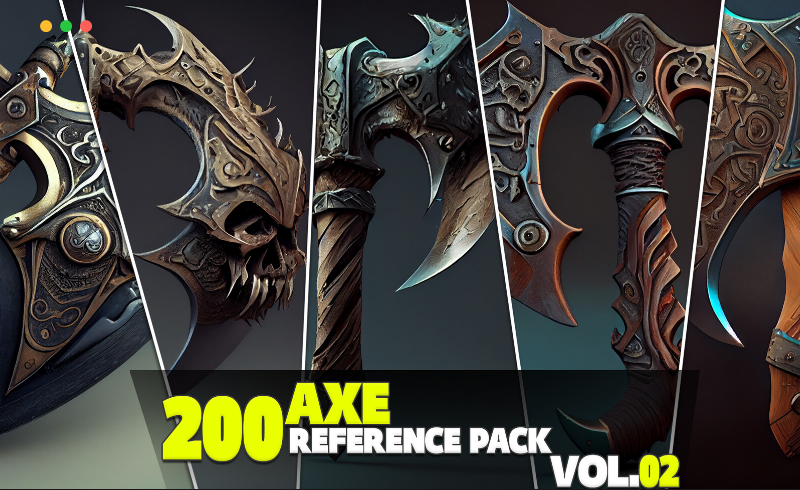 200 把战斧设计参考包 200 Axe Reference Pack Vol.02