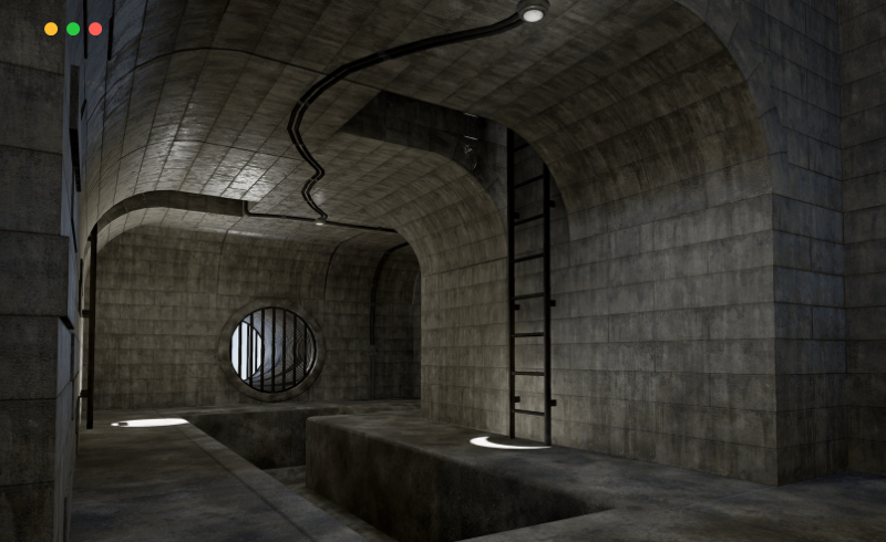 【UE4/5】下水道环境建筑 Sewers and Underground Modular Set – Spooky Environment Building
