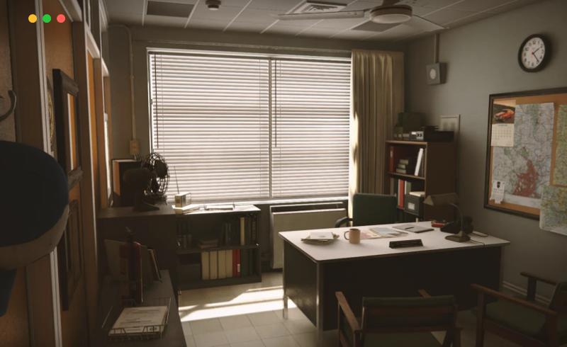 【UE4/5】办公室环境 Retro Office Environment