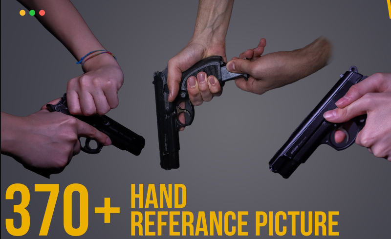 371 张手部动作素描建模参考图片 Hand Referance Picture vol.1