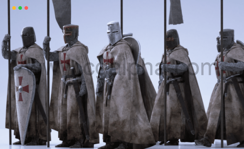 模型资产 – 中世纪军队武器城堡模型资产 BigMediumSmall – Medieval Pack