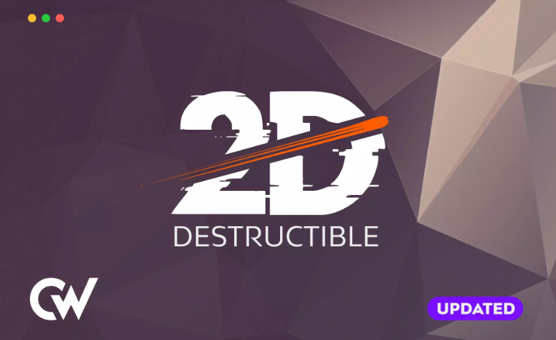 Unity插件 – 可以破坏的2D游戏开发 Destructible 2D