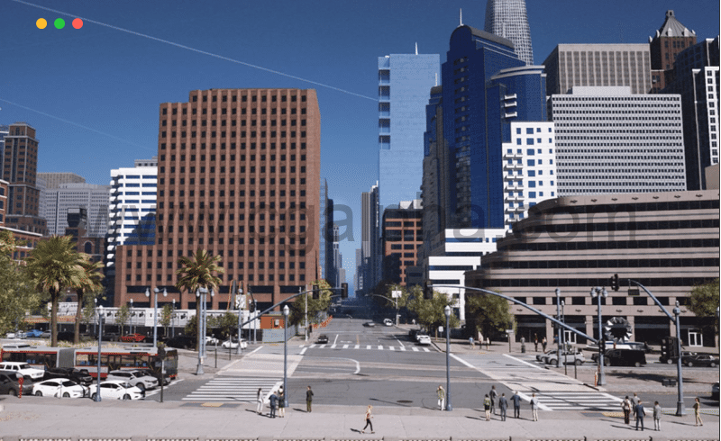 【UE4】市区场景环境超级包 Real City SF – Downtown Environment Mega Pack