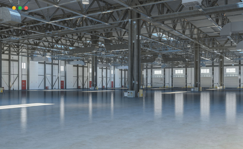 模型资产 – 仓库内部和外部 3D模型 Warehouse 6 interior and exterior 3D model