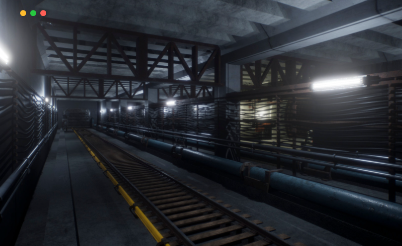 【UE4/5】模块化地铁隧道 Modular Subway Tunnels