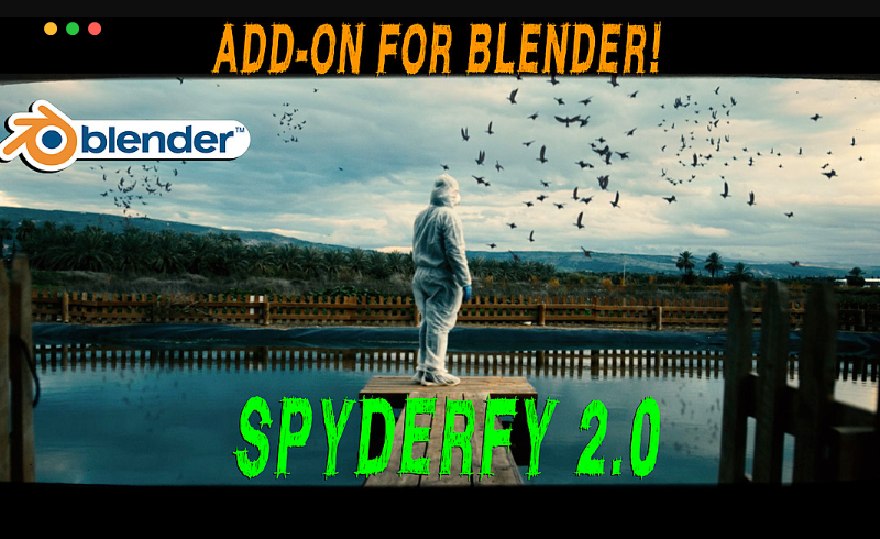 Blender插件 – 自定义自然生物系统 Spyderfy: Boid Systems Add-On
