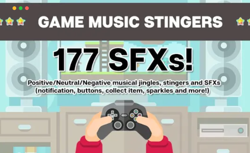 Unity – 游戏音乐 Game Music Stingers and UI SFX 2 Pack
