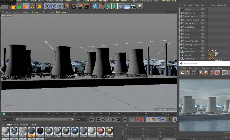 模型资产 – 石油勘采发电厂 Plant Power 3D model 2