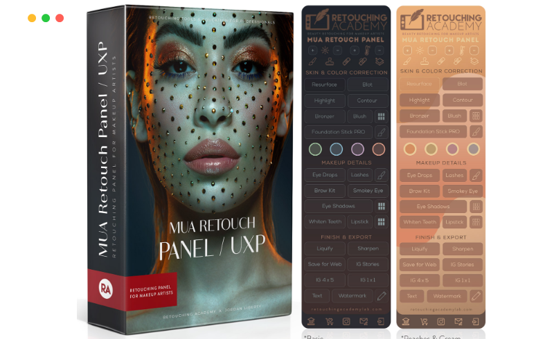 PS插件 – 化妆师美容修图插件 MUA Retouch Panel v1.0.1
