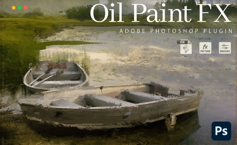 PS插件 – 油画效果插件 Oil Paint FX Photoshop Plugin
