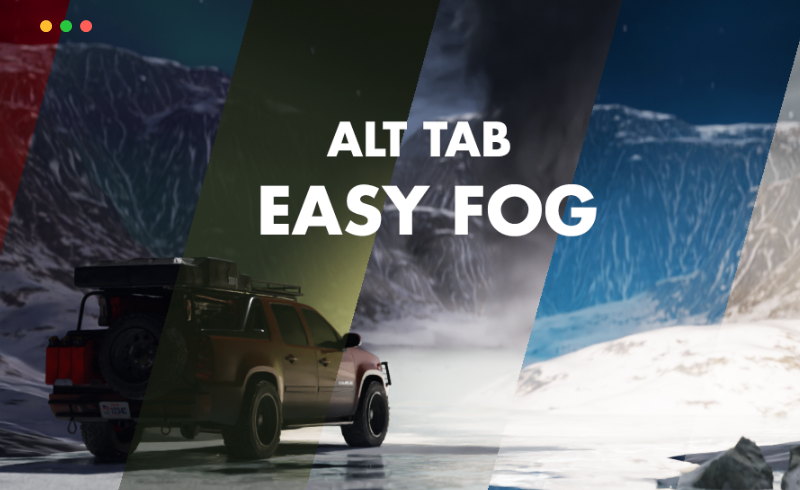 Blender插件 – 大气雾生成插件 Alt Tab Easy Fog