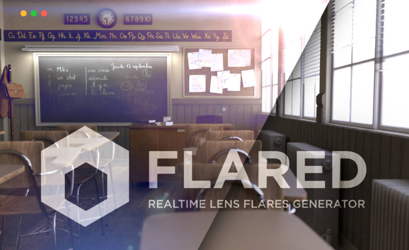Blender插件 – 真实镜头光斑插件 Flared VFX