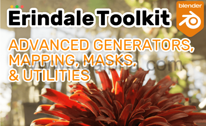 Blender插件 – 高级节点工具包插件 Erindale Toolkit – Advanced Geometry Nodes Groups (Updated For Fields)