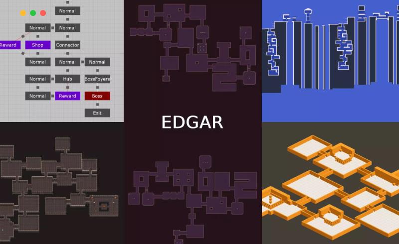 Unity插件 – 2D关卡生成器 Edgar Pro – Procedural Level Generator