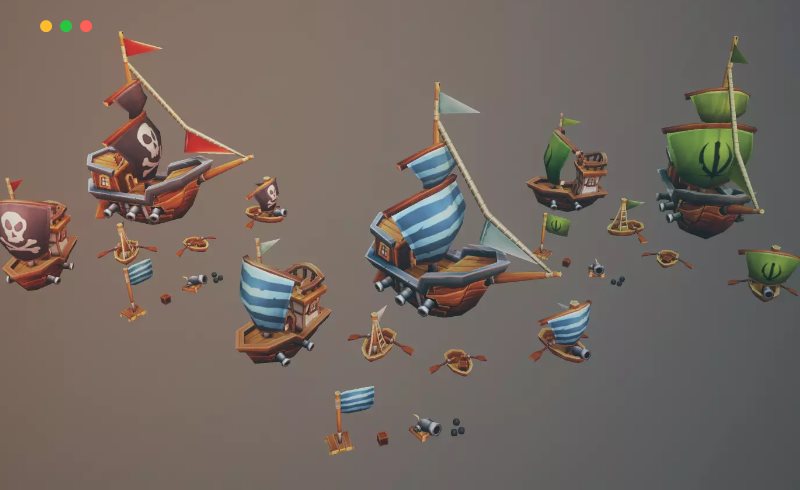 Unity – 海盗船 Pirate Ships