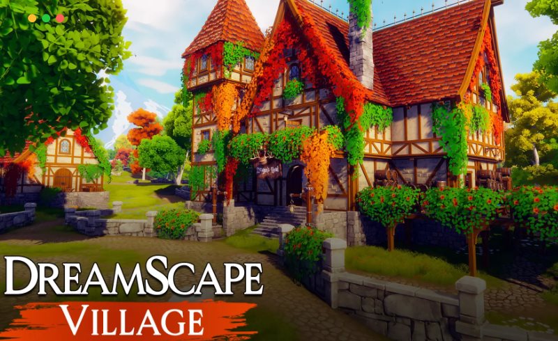 Unity – 奇幻梦境村 Dreamscape Village – Stylized Fantasy Open World